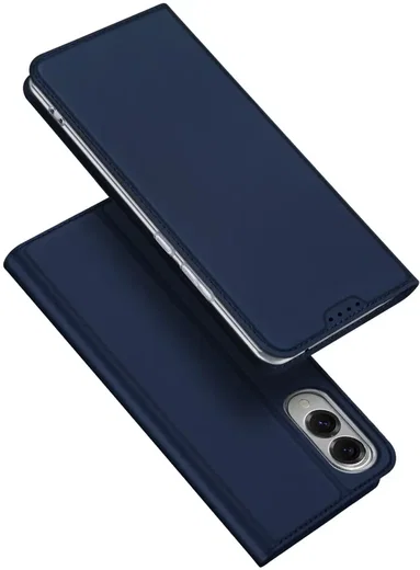 Dux Ducis Skin Pro Samsung Galaxy S25 Edge Hoesje Portemonnee Book Case Blauw afbeelding 1