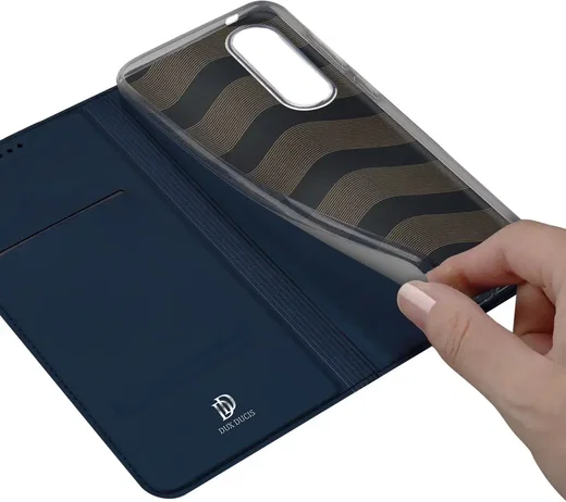 Dux Ducis Skin Pro Samsung Galaxy S25 Edge Hoesje Portemonnee Book Case Blauw afbeelding 8