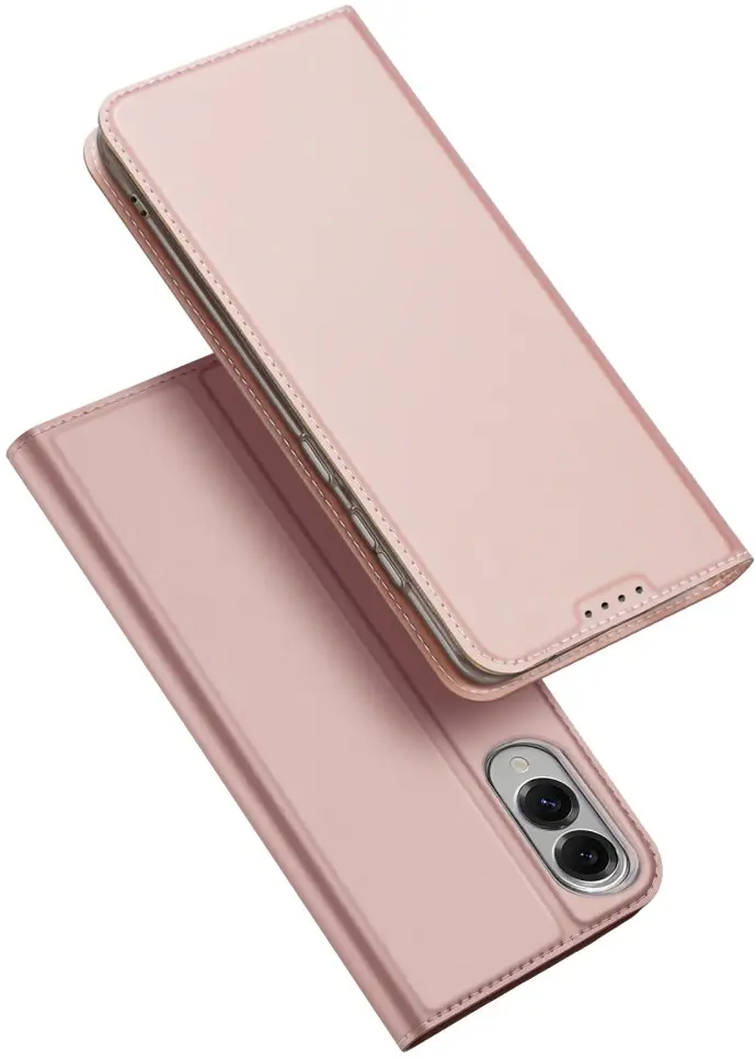 Dux Ducis Skin Pro Samsung Galaxy S25 Edge Hoesje Portemonnee Book Case Roze afbeelding 1