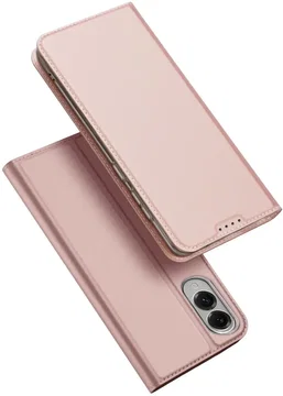 Dux Ducis Skin Pro Samsung Galaxy S25 Edge Hoesje Portemonnee Book Case Roze