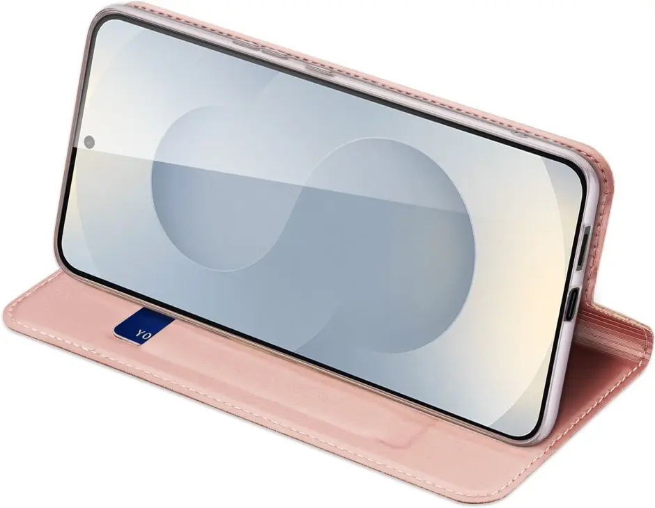 Dux Ducis Skin Pro Samsung Galaxy S25 Edge Hoesje Portemonnee Book Case Roze afbeelding 6