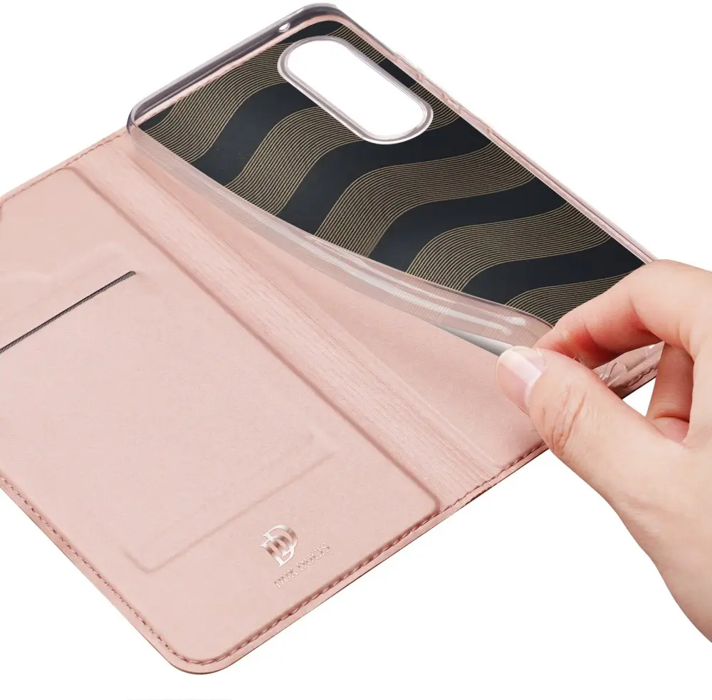 Dux Ducis Skin Pro Samsung Galaxy S25 Edge Hoesje Portemonnee Book Case Roze afbeelding 8