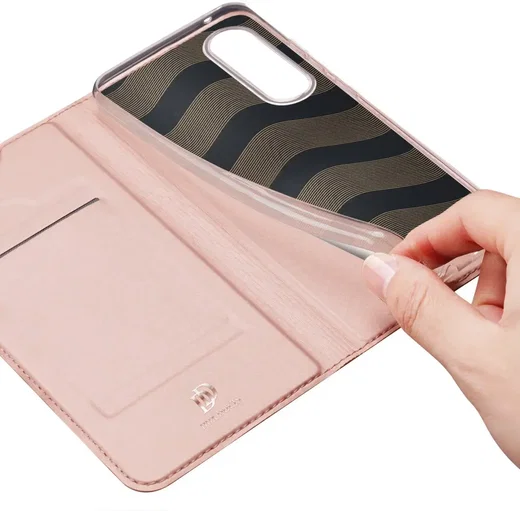 Dux Ducis Skin Pro Samsung Galaxy S25 Edge Hoesje Portemonnee Book Case Roze afbeelding 8