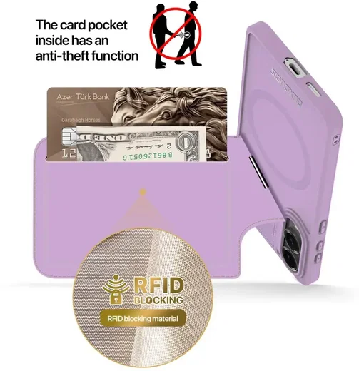 Dux Ducis Rafi II Samsung Galaxy S25 Edge Hoesje MagSafe Back Cover Roze afbeelding 9
