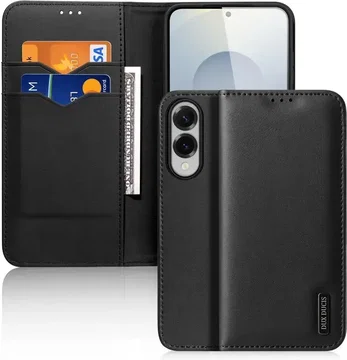 Dux Ducis Hivo Samsung Galaxy S25 Edge Hoesje RFID Book Case Zwart