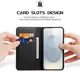 Dux Ducis Hivo Samsung Galaxy S25 Edge Hoesje RFID Book Case Zwart afbeelding 2