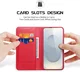 Dux Ducis Hivo Samsung Galaxy S25 Edge Hoesje RFID Book Case Rood afbeelding 2