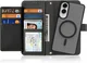 Dux Ducis Lawa Samsung Galaxy S25 Edge Hoesje 2-in-1 Wallet Case MagSafe Zwart