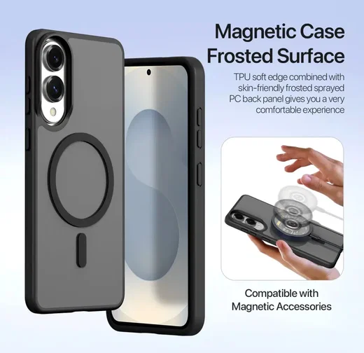 Dux Ducis Lawa Samsung Galaxy S25 Edge Hoesje 2-in-1 Wallet Case MagSafe Zwart afbeelding 6