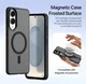 Dux Ducis Lawa Samsung Galaxy S25 Edge Hoesje 2-in-1 Wallet Case MagSafe Zwart afbeelding 6