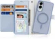 Dux Ducis Lawa Samsung Galaxy S25 Edge Hoesje 2-in-1 Wallet Case MagSafe Blauw afbeelding 1