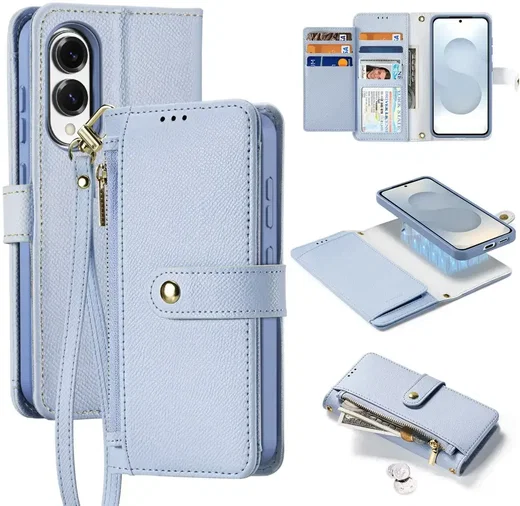 Dux Ducis Lawa Samsung Galaxy S25 Edge Hoesje 2-in-1 Wallet Case MagSafe Blauw afbeelding 2
