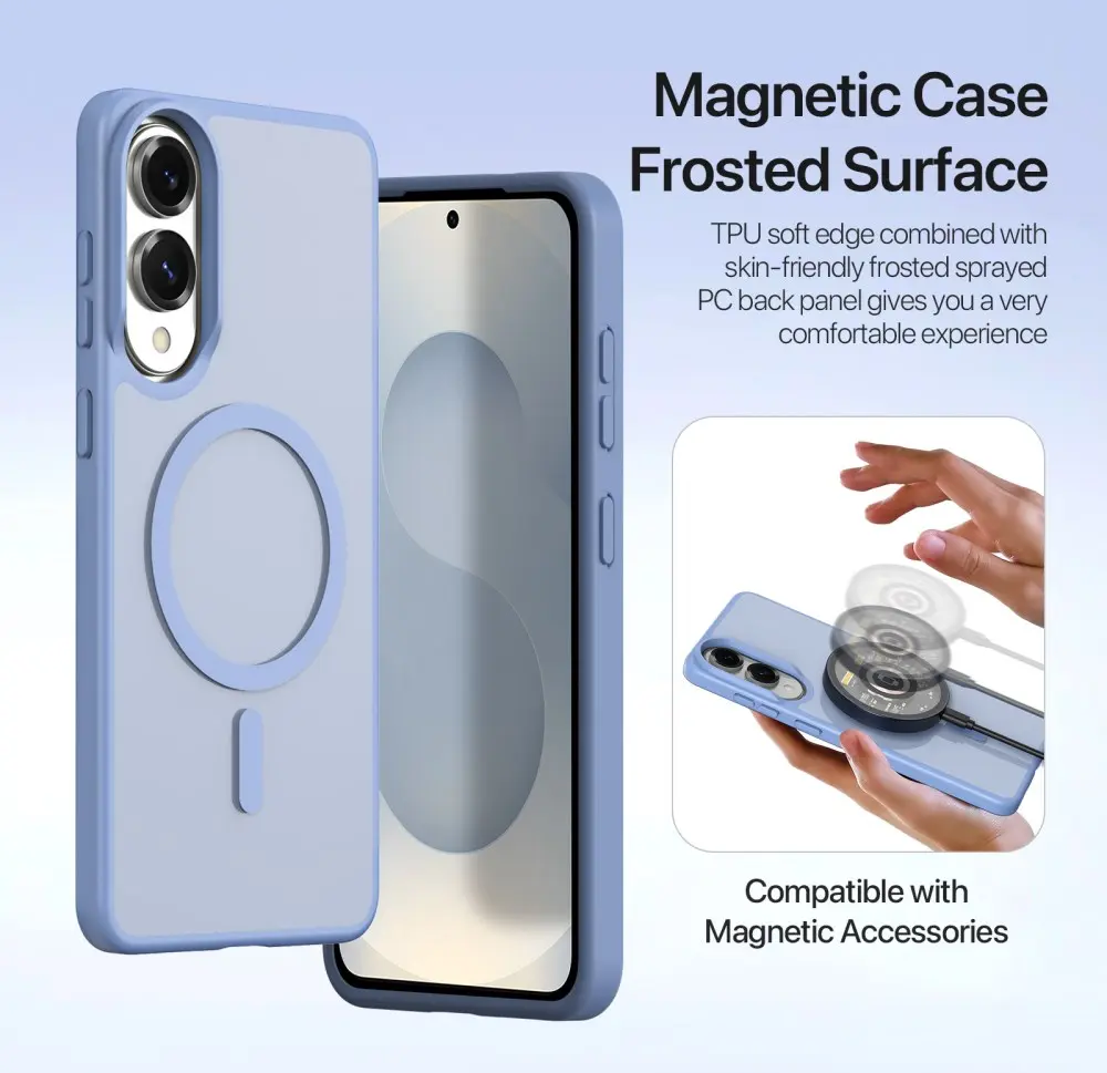 Dux Ducis Lawa Samsung Galaxy S25 Edge Hoesje 2-in-1 Wallet Case MagSafe Blauw afbeelding 6