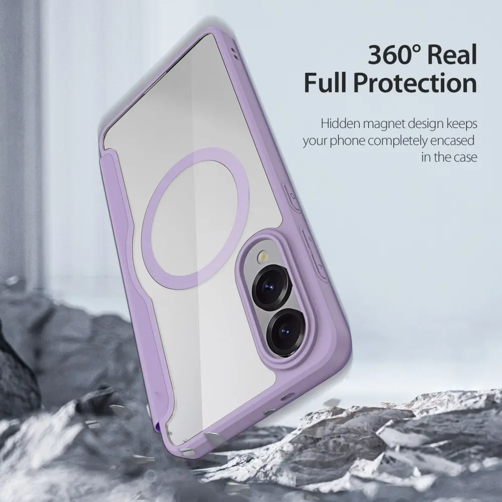 Dux Ducis Skin X Pro Samsung Galaxy S25 Edge Hoesje MagSafe Book Case Paars afbeelding 8