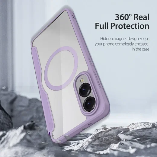 Dux Ducis Skin X Pro Samsung Galaxy S25 Edge Hoesje MagSafe Book Case Paars afbeelding 8