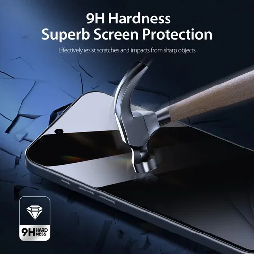 Dux Ducis Apple iPhone 17e / 16e Screen Protector Privacy Tempered Glass 9H afbeelding 4