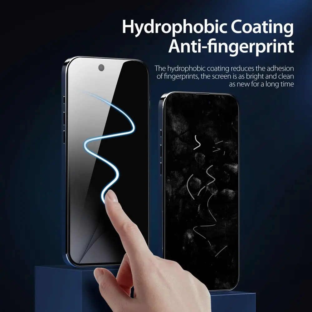 Dux Ducis Apple iPhone 17e / 16e Screen Protector Privacy Tempered Glass 9H afbeelding 6