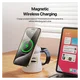 Duzzona W23 5-in-1 Draadloze MagSafe Oplader 15W met Bluetooth Speaker afbeelding 8