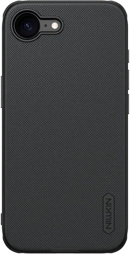 Nillkin Super Frosted Shield Apple iPhone 17e / 16e Hoesje Back Cover Zwart afbeelding 1
