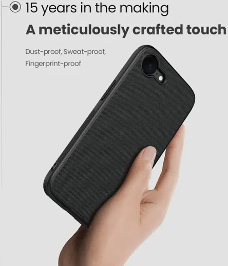 Nillkin Super Frosted Shield Apple iPhone 17e / 16e Hoesje Back Cover Zwart afbeelding 5
