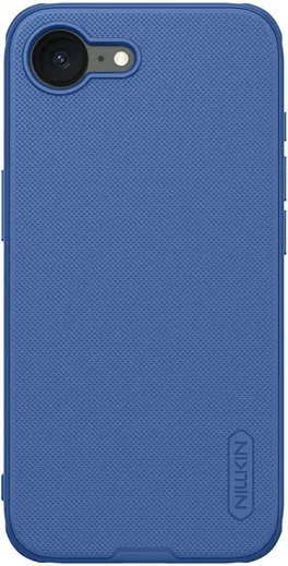 Nillkin Super Frosted Shield Apple iPhone 17e / 16e Hoesje Back Cover Blauw afbeelding 1