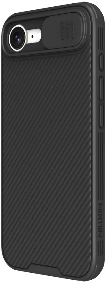 Nillkin CamShield Apple iPhone 17e / 16e Hoesje Camera Slider Back Cover Zwart afbeelding 1