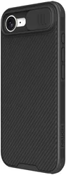 Nillkin CamShield Apple iPhone 17e / 16e Hoesje Camera Slider Back Cover Zwart afbeelding