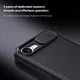 Nillkin CamShield Apple iPhone 17e / 16e Hoesje Camera Slider Back Cover Zwart afbeelding 5