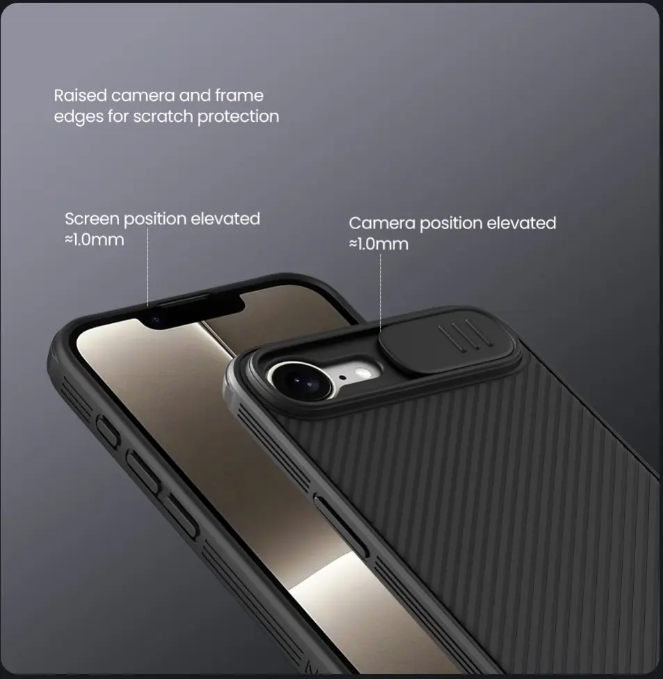 Nillkin CamShield Apple iPhone 17e / 16e Hoesje Camera Slider Back Cover Groen afbeelding 4