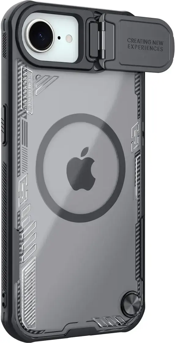 Nillkin IceBlade Prop Apple iPhone 17e / 16e Hoesje MagSafe Back Cover Zwart afbeelding 1