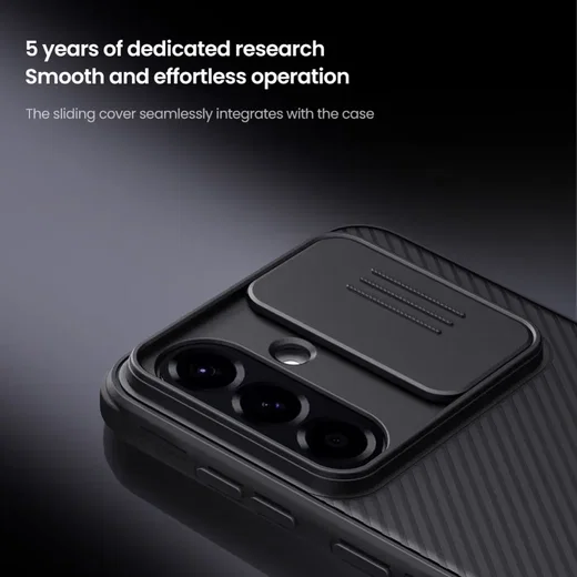 Nillkin CamShield Samsung Galaxy A56 Hoesje met Camera Slider Back Cover Zwart afbeelding 5