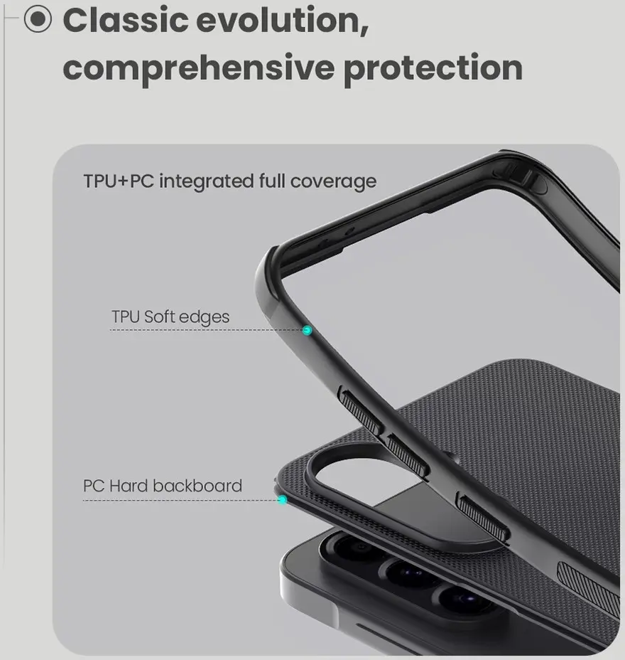 Nillkin Frosted Shield Samsung Galaxy A56 Hoesje MagSafe Back Cover Zwart afbeelding 5