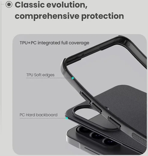 Nillkin Frosted Shield Samsung Galaxy A56 Hoesje MagSafe Back Cover Zwart afbeelding 5