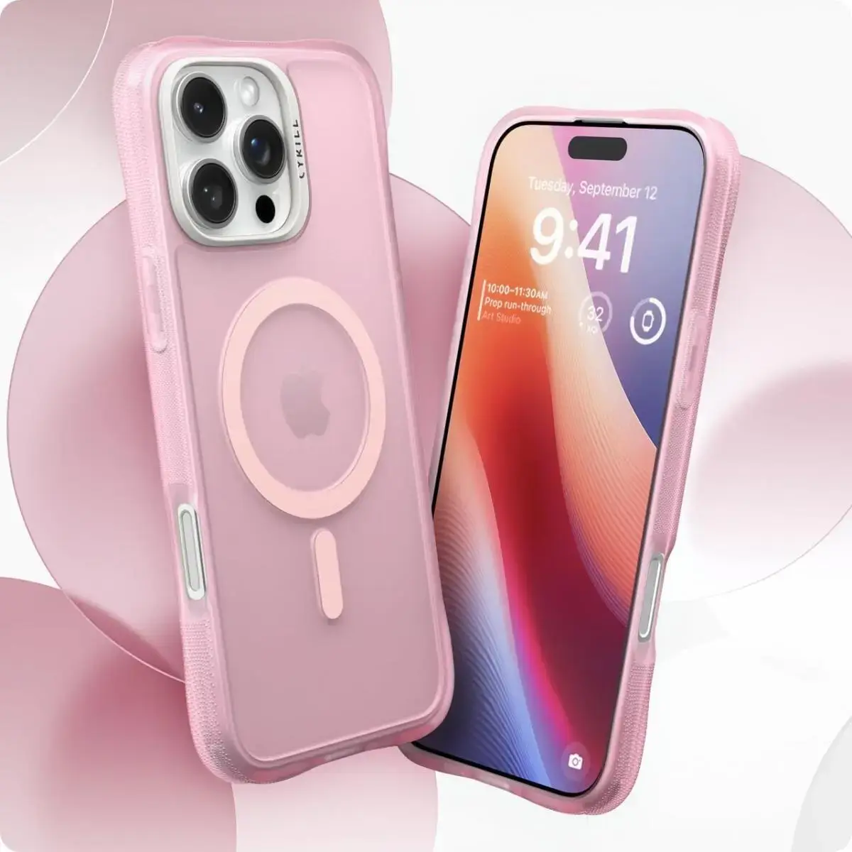 Spigen Cyrill Ultra Sheer Apple iPhone 16 Pro Hoesje met MagSafe Roze afbeelding 2