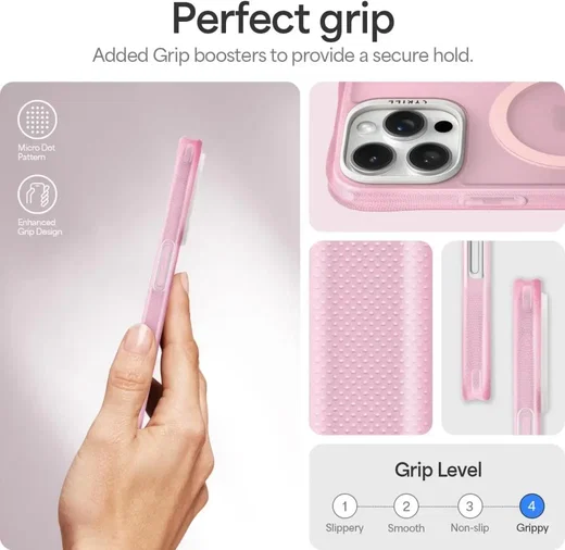 Spigen Cyrill Ultra Sheer Apple iPhone 16 Pro Hoesje met MagSafe Roze afbeelding 5