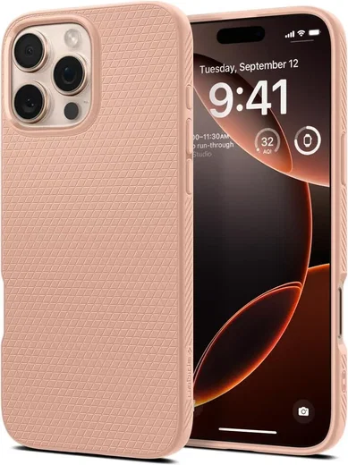 Spigen Liquid Air Apple iPhone 16 Pro Max Hoesje Back Cover Roze afbeelding 1