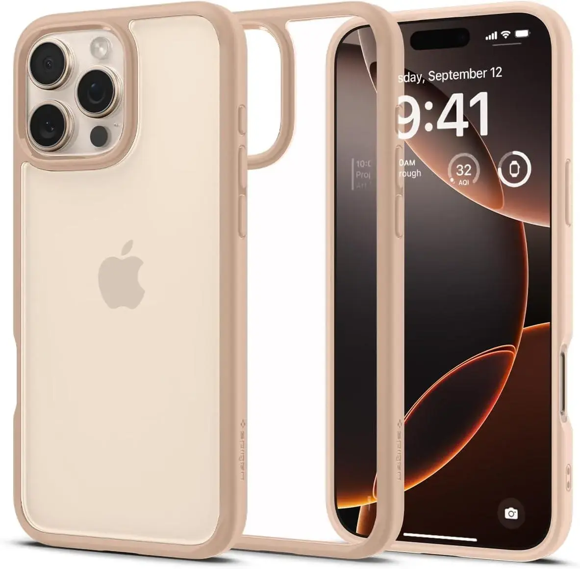 Spigen Ultra Hybrid Apple iPhone 16 Pro Max Hoesje Back Cover Roze afbeelding 1