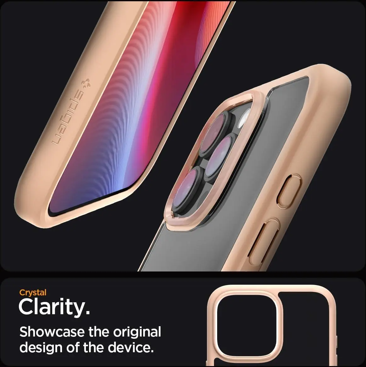 Spigen Ultra Hybrid Apple iPhone 16 Pro Max Hoesje Back Cover Roze afbeelding 3