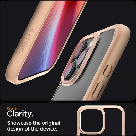 Spigen Ultra Hybrid Apple iPhone 16 Pro Max Hoesje Back Cover Roze afbeelding 3