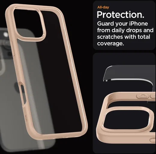 Spigen Ultra Hybrid Apple iPhone 16 Pro Max Hoesje Back Cover Roze afbeelding 5