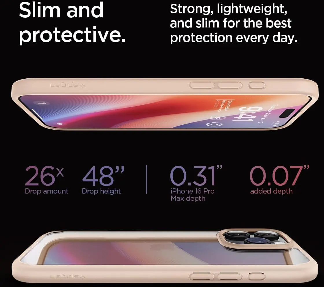 Spigen Ultra Hybrid Apple iPhone 16 Pro Max Hoesje Back Cover Roze afbeelding 6