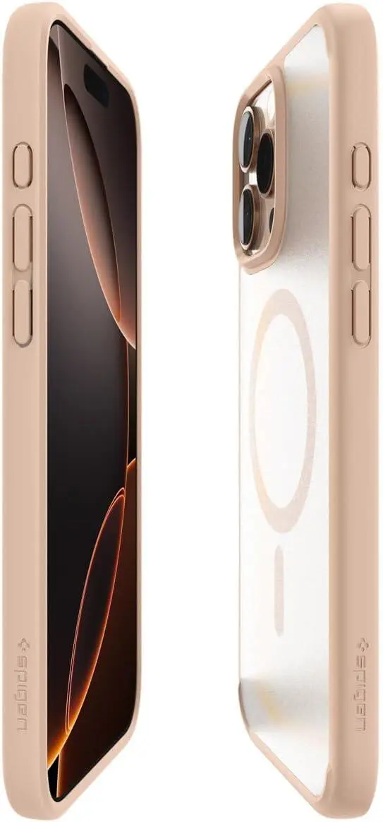 Spigen Ultra Hybrid MagFit Apple iPhone 16 Pro Max Hoesje MagSafe Frosted Roze afbeelding 9