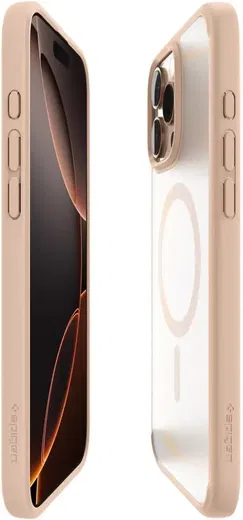 Spigen Ultra Hybrid MagFit Apple iPhone 16 Pro Max Hoesje MagSafe Frosted Roze afbeelding 9