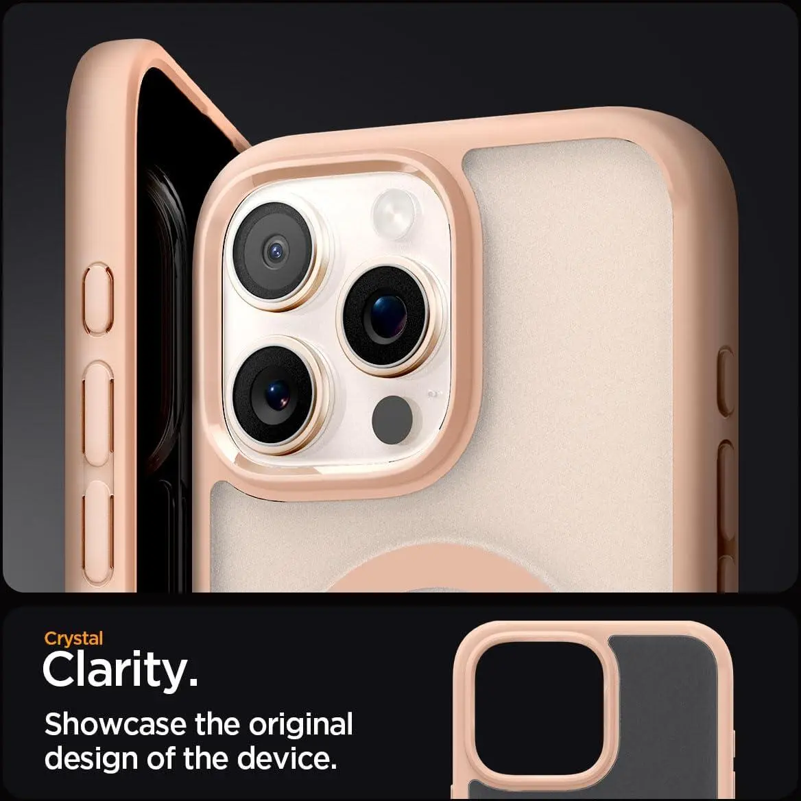 Spigen Ultra Hybrid MagFit Apple iPhone 16 Pro Max Hoesje MagSafe Frosted Roze afbeelding 3