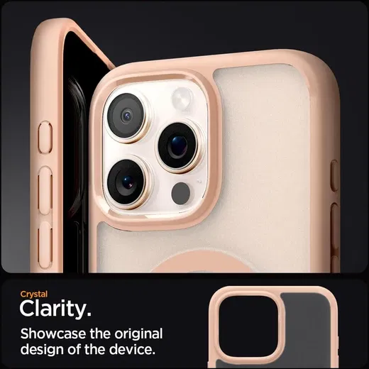 Spigen Ultra Hybrid MagFit Apple iPhone 16 Pro Max Hoesje MagSafe Frosted Roze afbeelding 3