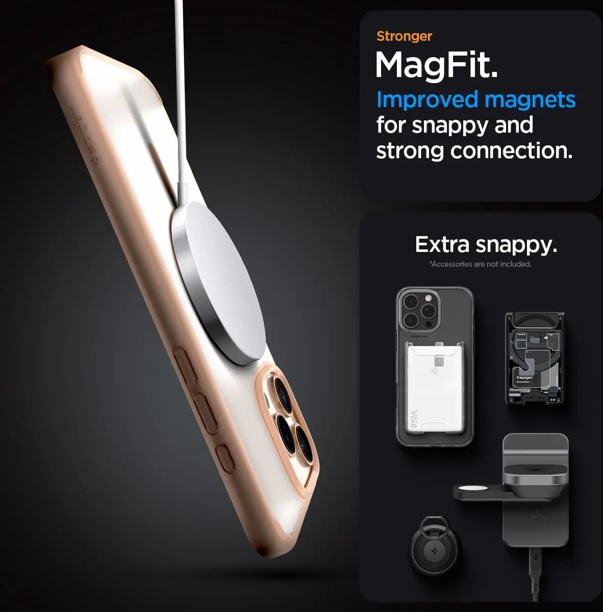 Spigen Ultra Hybrid MagFit Apple iPhone 16 Pro Max Hoesje MagSafe Frosted Roze afbeelding 4