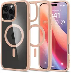 Spigen Ultra Hybrid MagFit Apple iPhone 16 Pro Max Hoesje MagSafe Roze afbeelding