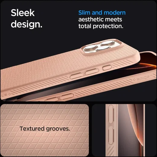Spigen Liquid Air Apple iPhone 16 Pro Hoesje Back Cover Roze afbeelding 3