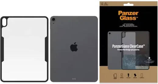 PanzerGlass ClearCase Apple iPad Air 10.9 (2020-2022) Hoes Transparant Zwart afbeelding 3