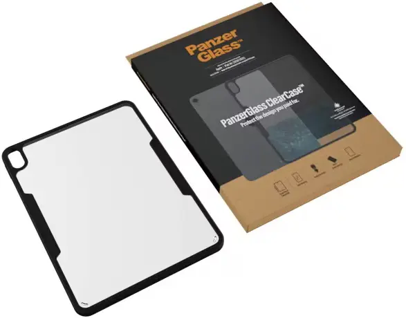 PanzerGlass ClearCase Apple iPad Air 10.9 (2020-2022) Hoes Transparant Zwart afbeelding 4